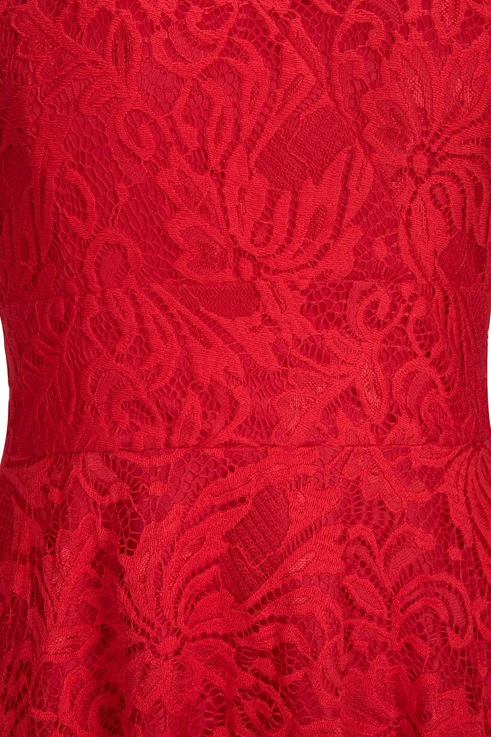 A-line V-neck Sleeveless Hi-Lo Lace Bridesmaid Dress With Ribbons 10