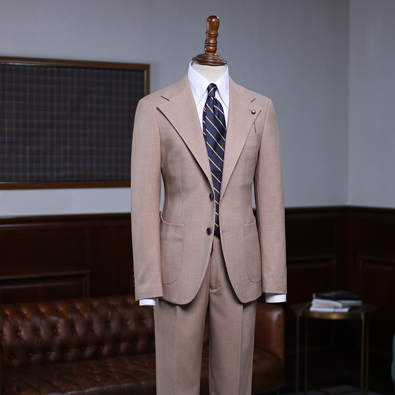 Khaki Slim Fit Business Suit 2