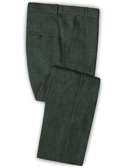 Dark Green Notched Lapel Men Suits 2