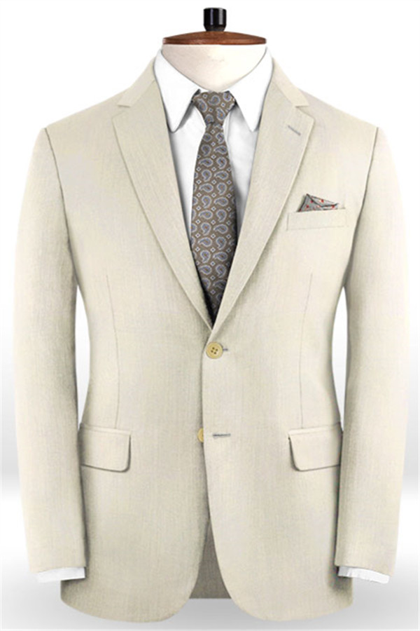 Off White Wedding Men Suits 1