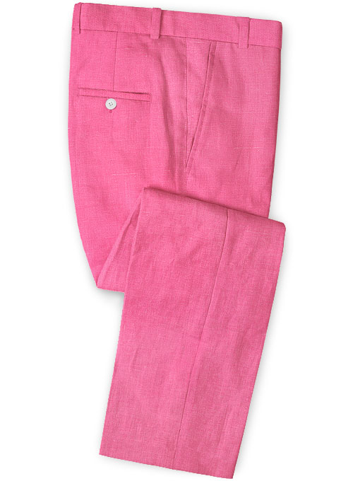 Fuchsia Linen Men Suit 3
