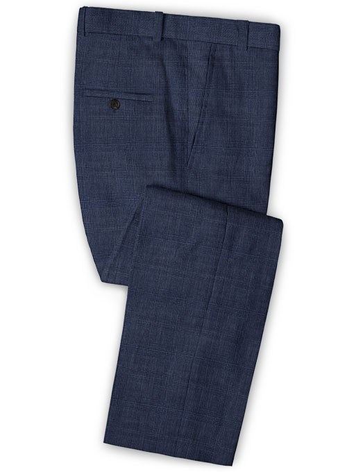 Navy Blue Slim Fit Men Suit 3