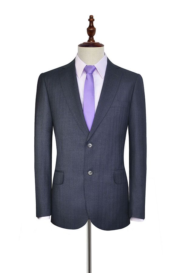 Dark Grey Solid Mens Suits for Formal 3