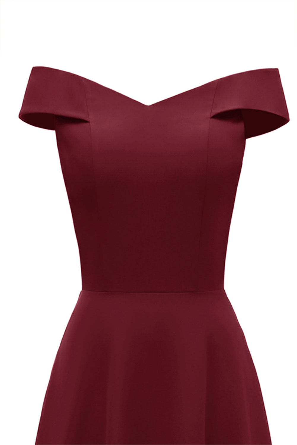 A-line Off-the-shoulder Sleeveless Floor-length Satin Chiffon Formal Dress 18