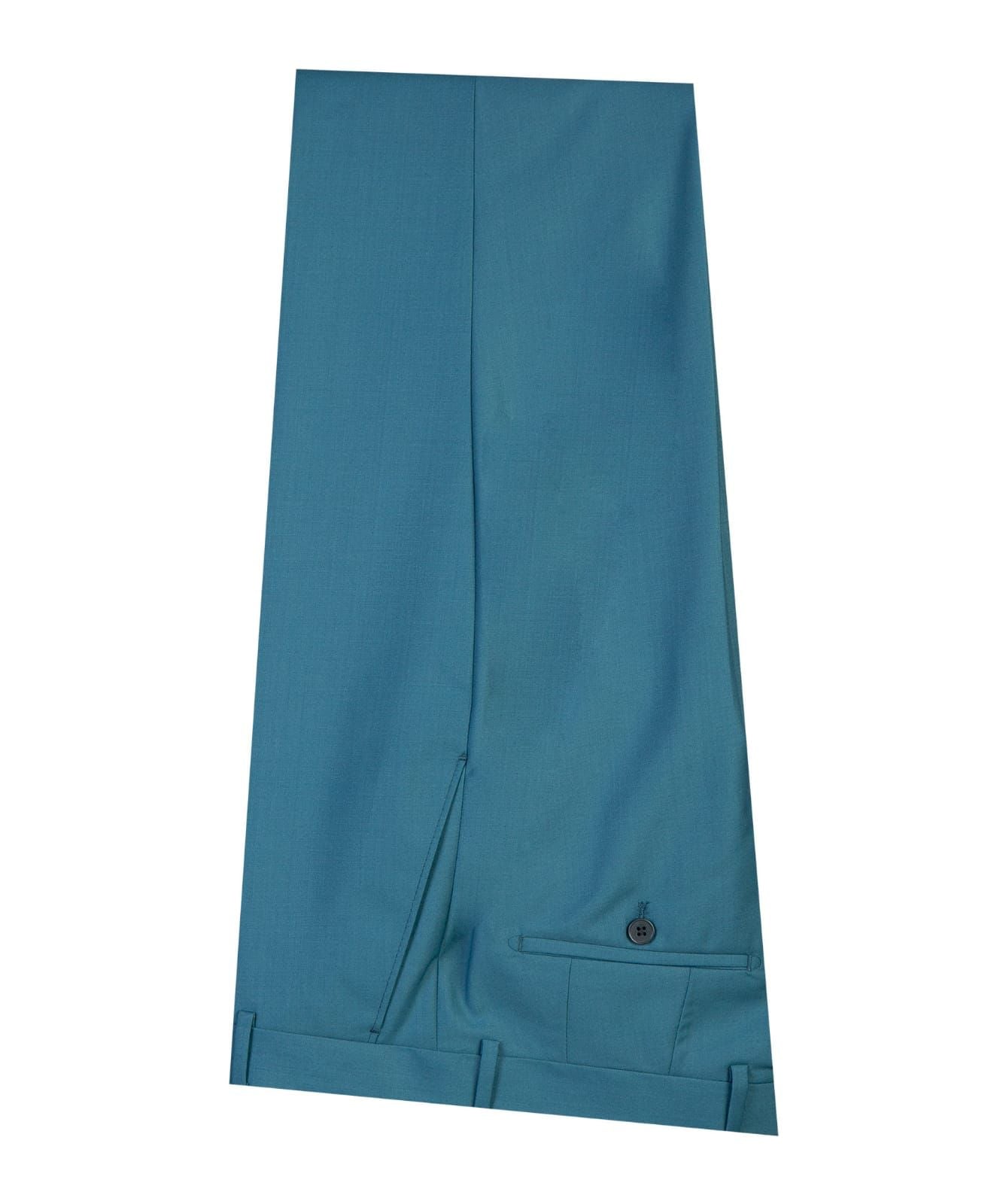 Blue Two Pieces Men Suit with Peaked Lapel 5