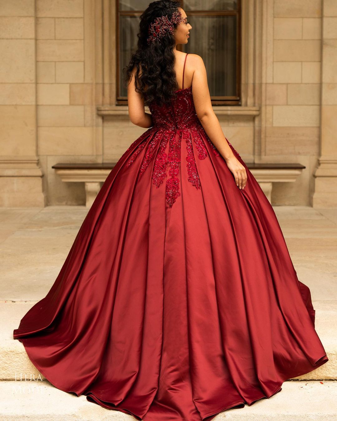 Spaghetti Straps Sleeveless Floor-length Satin Formal Wear With Appliques 3